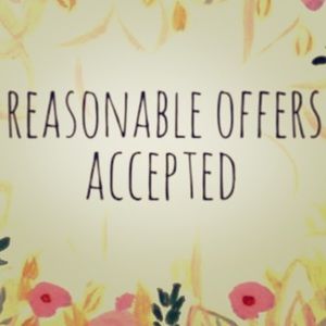 Reasonable Offers Accepted